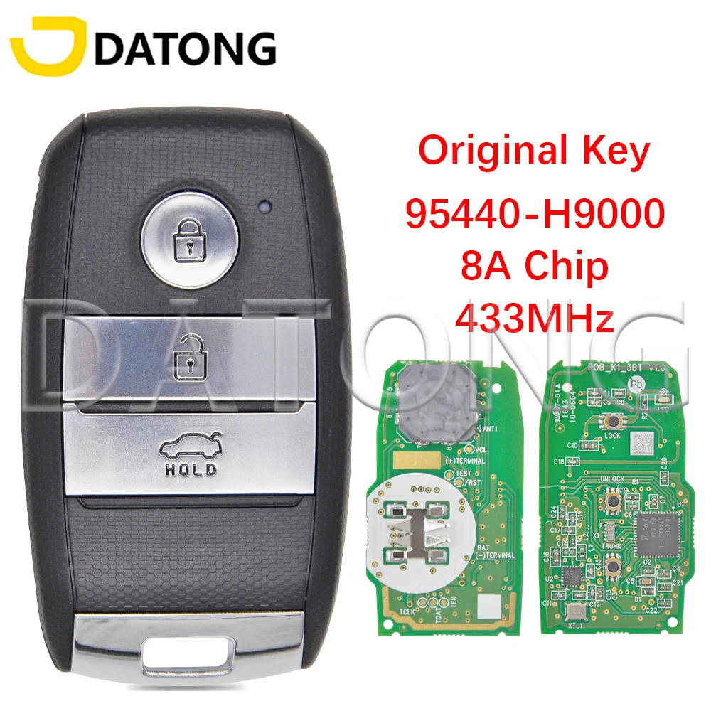 

Datong World 95440-H9000 8A Chip 433MHz Original PCB Proximity Car Remote Key For KIA Rio