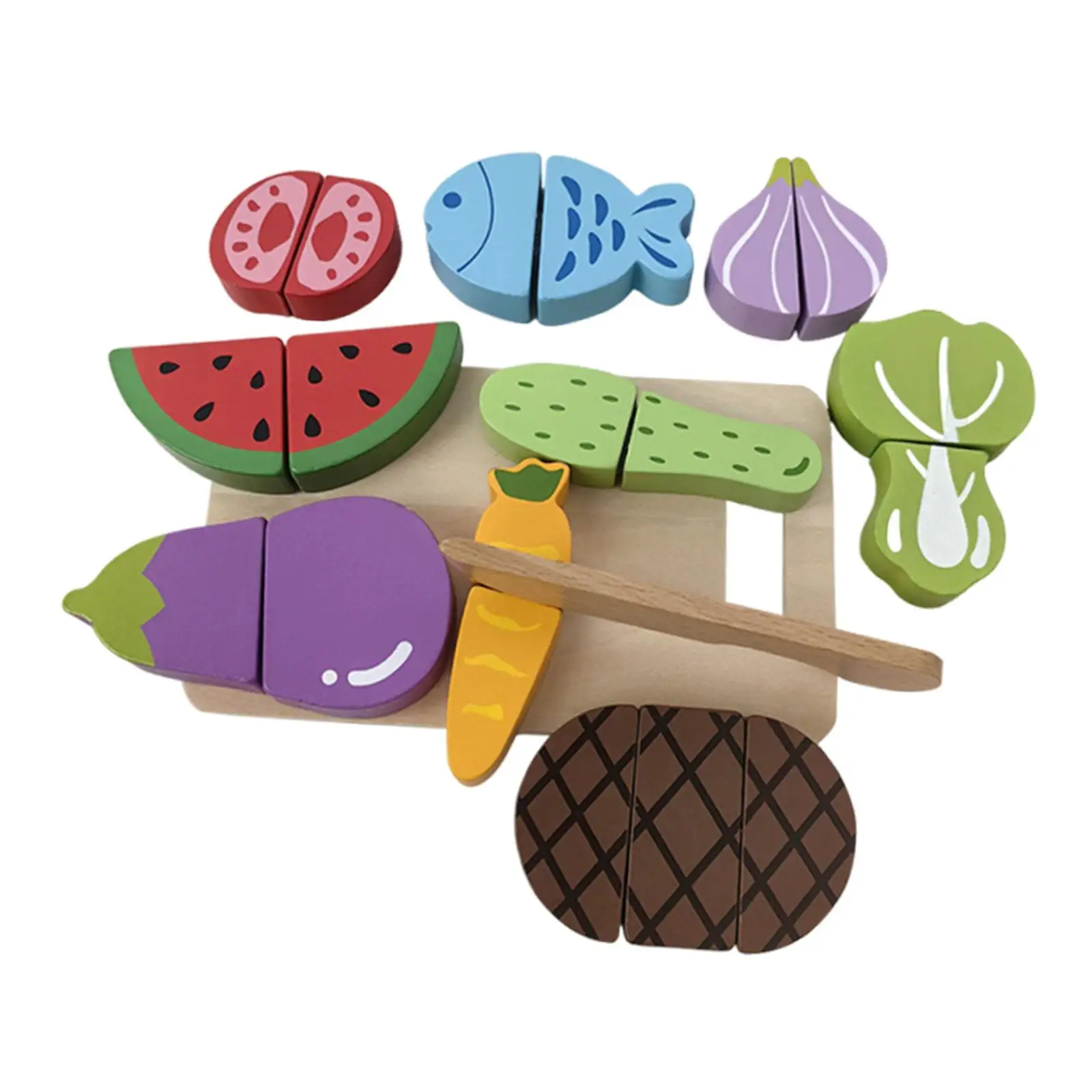 Drewniane zabawki do zabawy w jedzenie dla chłopców i dziewczynek na Dzień Dziecka