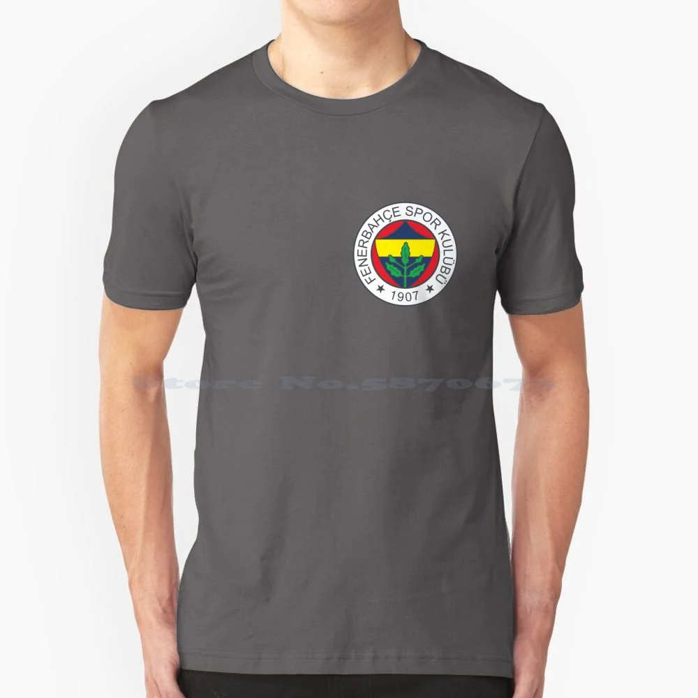 Fenerbahce-Logo T Shirt 100% Cotton Tee