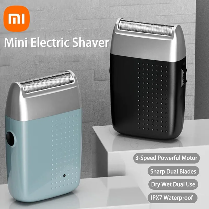 Xiaomi M1900 Electric Shaver Portable Hair Clipper Rechargeable Beard Trimmer Shaver Beard Shaving Machine For Men New 2024