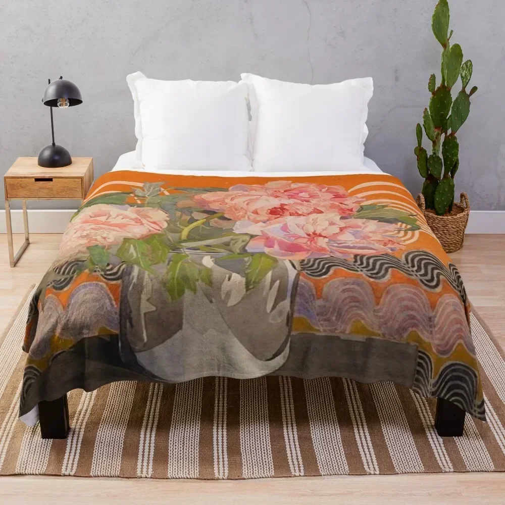 

charles Rennie Mackintosh - flowers design Throw Blanket Baby Luxury Brand Flannel Fabric Sofa Throw Blankets