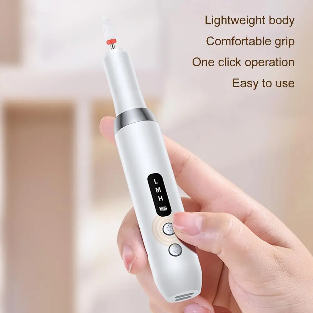 Electric Nail Polisher Drill Professional Nails Grinding Polishing Dead Skin Removal Art Sanding File Pen Manicure Machine