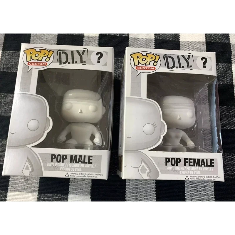 FUNKO POP bricolage? Modèles de jouets sans couleur POP mâle POP femme poupée figurine en vinyle modèle PVC cadeau pour enfants cadeaux d'anniversaire