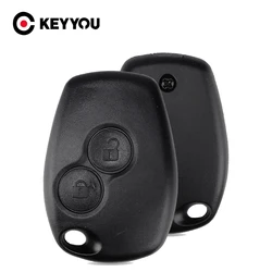 KEYYOU No Blade 2 Buttons Remote Car Key Shell Remote Fob Case For Renault Duster Modus Clio 3 Twingo DACIA Logan Sandero Kangoo