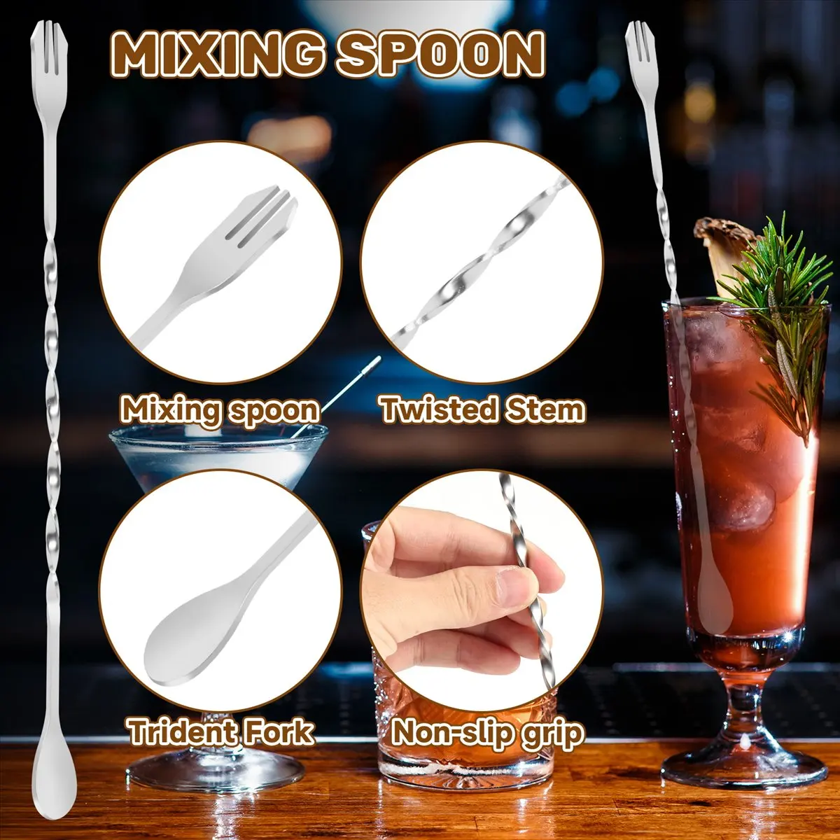 

Набор барных инструментов KSOL из нержавеющей стали: мадлер для коктейлей, ложка для смешивания, джиггер, набор для бара, вечеринок, вина, коктейлей и шейкеров.