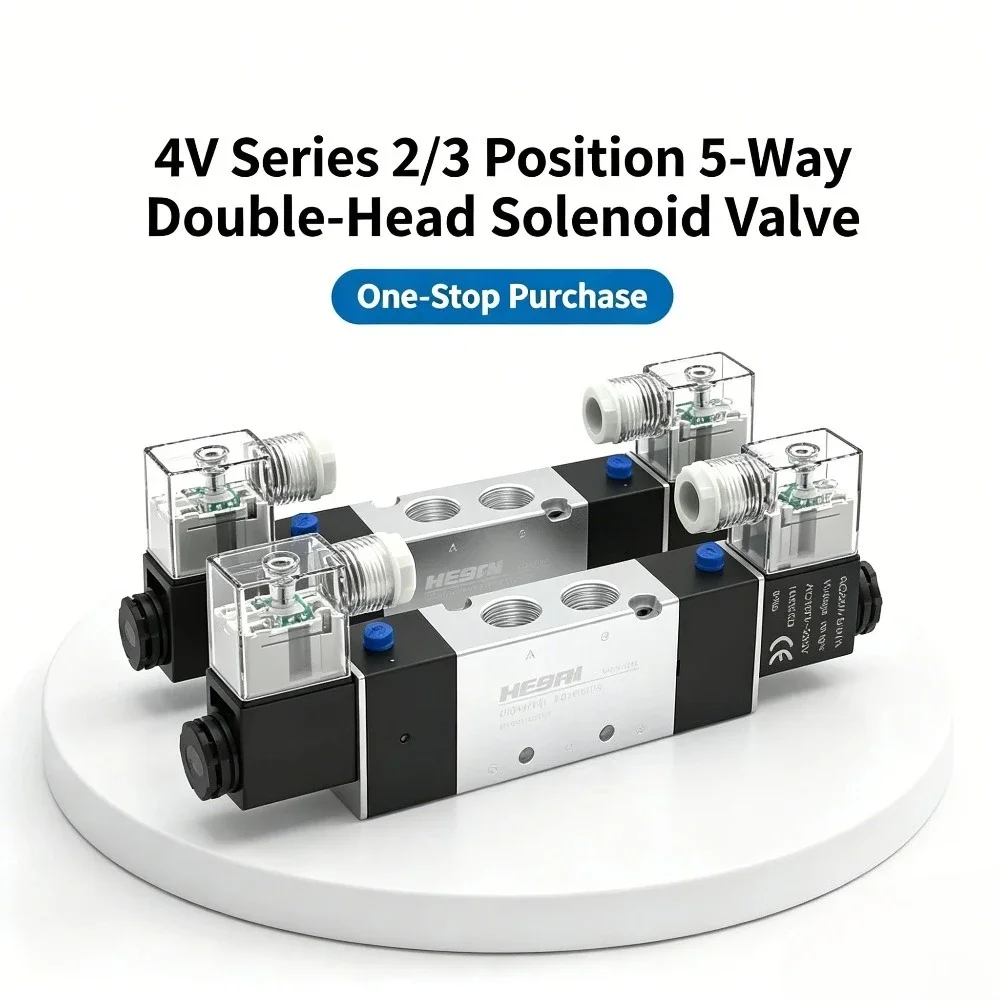 

Two-position Five-way Yade Type Solenoid Valve 4V220-08 4V320-10AC220V 4V420-15 DC24V