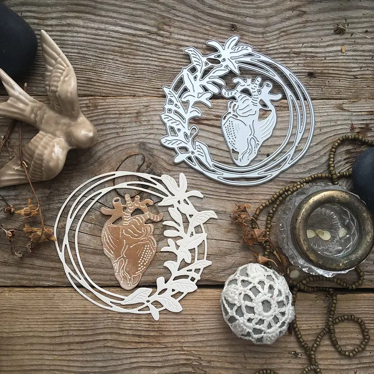 Piggy Craft metal cutting dies cut die mold Fruit leaf ring Scrapbook paper craft knife mould blade punch stencils dies
