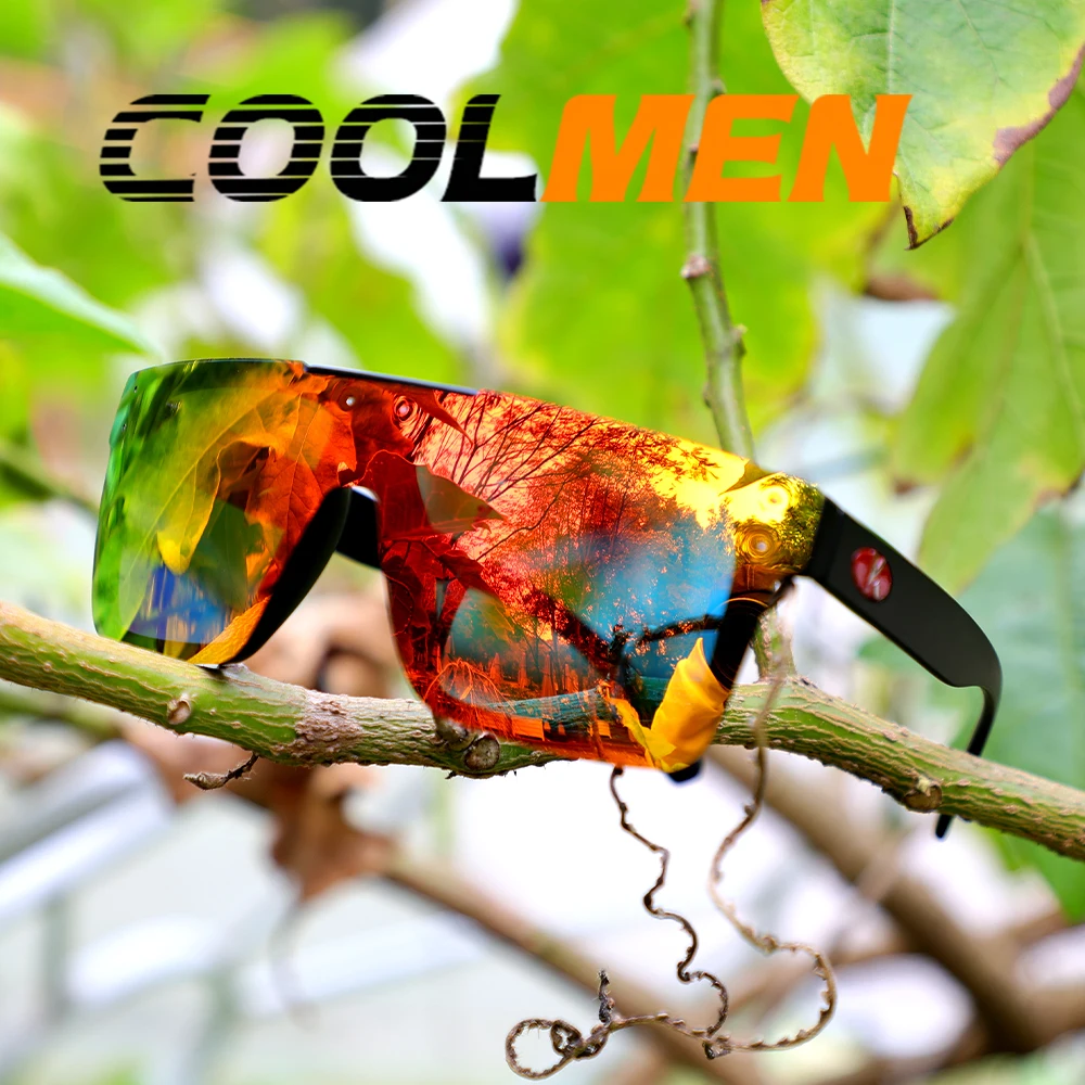 

COOLMEN Rimless Sunglasses One Piece Lens Men Oversized Sunglasses UV400 Women Fashion Safety Sun Glasses