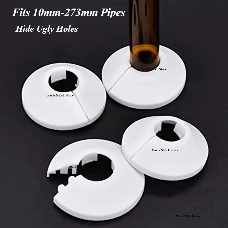 Plastic Wall Hole Pipe Collars Cover Shower Faucet Angle Valve Pipe Plug Decoration Cover Kitchen