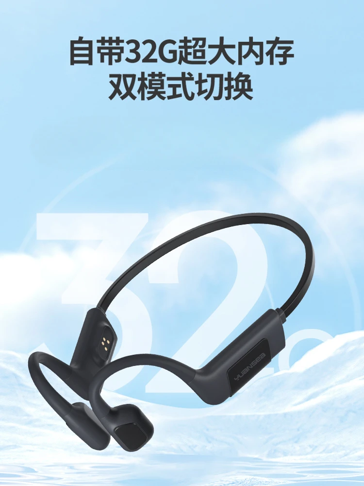 

Sports conduction Bluetooth earphones for swimming, waterproof, can't shake off, running Wireless Neck Hanging Style