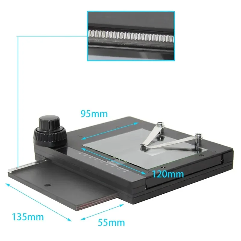 

Stereo Biological Microscope Mechanical Stage XY Axis Precision Mobile Platform Fine Tuning Load Moving Stage