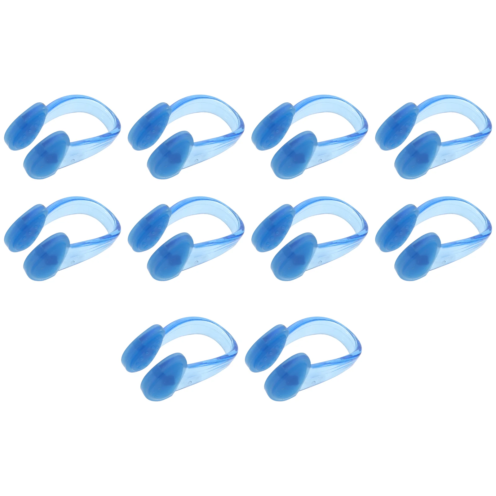 

10 Pcs Nose Clip Reusable Clips Silicone Professional Soft Simple Waterproof Swimming Protector for Learners