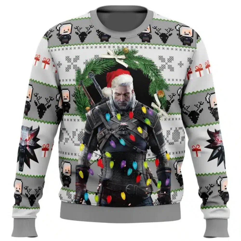 

Autumn Winter Christmas 3D Monster Elf Ugly Christmas sweater anime men's pullover fashion couple crewneck sweatshirt