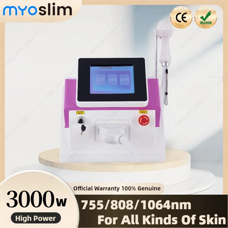 

3 Wavelength 808nm Diode Ice Hair Removal Machine 3000W Skin Permanent Painless Physical Underarm Body Care Depilation Equipment
