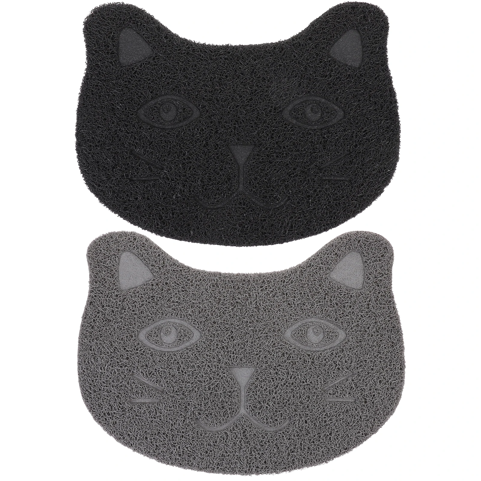 

2pcs Pet Placemat Non-skid PVC Cat Litter Pads Dust-proof Colorfast Household Mats Dog Food Pad Easy Clean Heat-resistant