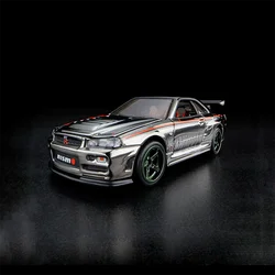 1:64 Scale Diecast Alloy RLC Skyline GTR R34 Toys Cars Model Classics Adult Nostalgia Souvenir Gifts Static Display