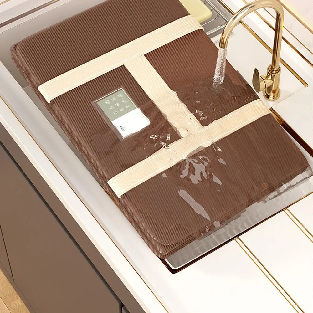 Haushalts-Aufbewahrungstaschen mit Reißverschluss und Griffen für Kleidung, zusammenklappbare Organizer für Decken – Detail 5