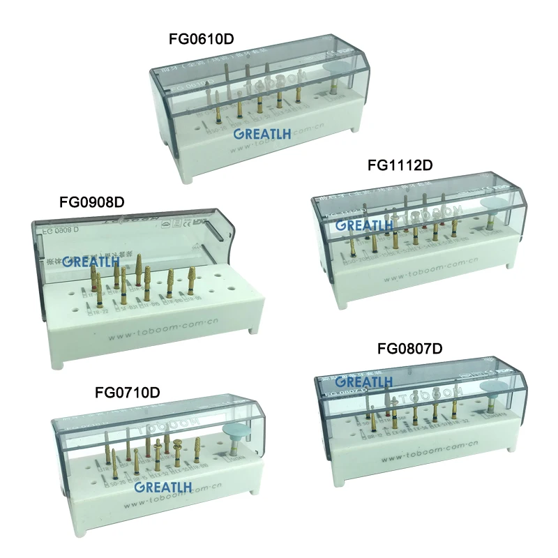 Dental Preparation Teeth Burs Kit for Porcelain Veneers Teeth Polishing Drills Dental Materials