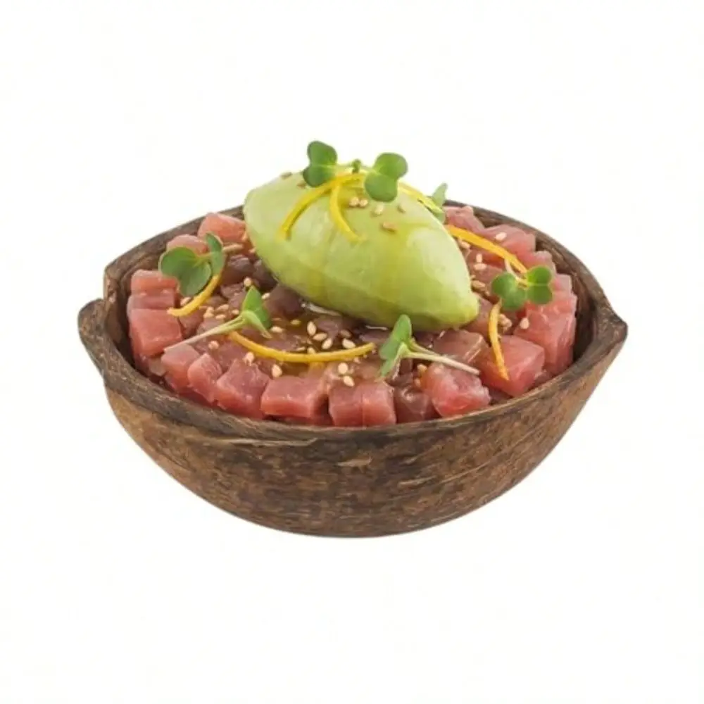 

Coco Casa 3.5 X 4 X 1.5 Inch Coconut Shell Bowl 10 Durable Coconut Wood Bowls - Does Not Crack Easily Half Shell Coconut Smooth