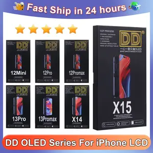 Bilashmart DD OLED Screen LCD iPhone 12 13 14 15 16 16e Pro Max Plus Mini LCD Display Touch Screen Digitizer Assembly Replacement