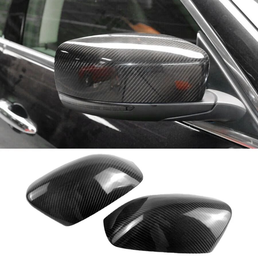 for Maserati Ghibli 2013-2016 Real Carbon Fiber Side Rear View Mirror Cover Trim Side Wing Mirror Caps Car Accessories