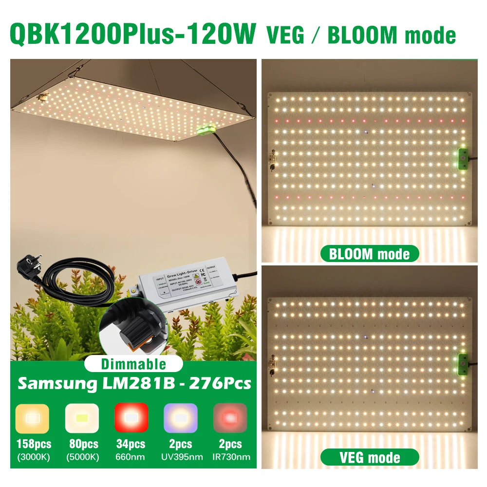 LED Grow Light Full Spectrum Phytolamp SAMSUNG LM281B Chips For Plants Seedlings Quantum Board Cultivation Greenhouse Tent Lamp