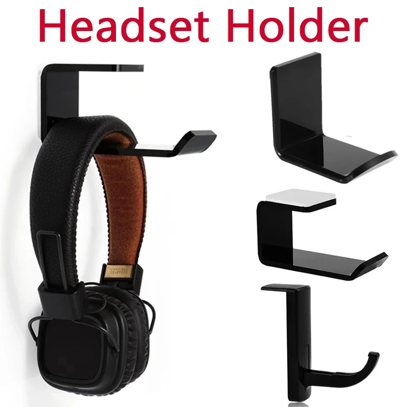 Kopfhörer Halter Stehen Klebstoff Wand Montiert Headset Aufhänger Wand Haken Unter Schreibtisch Computer PC Monitor Kopfhörer Display Rack Haken