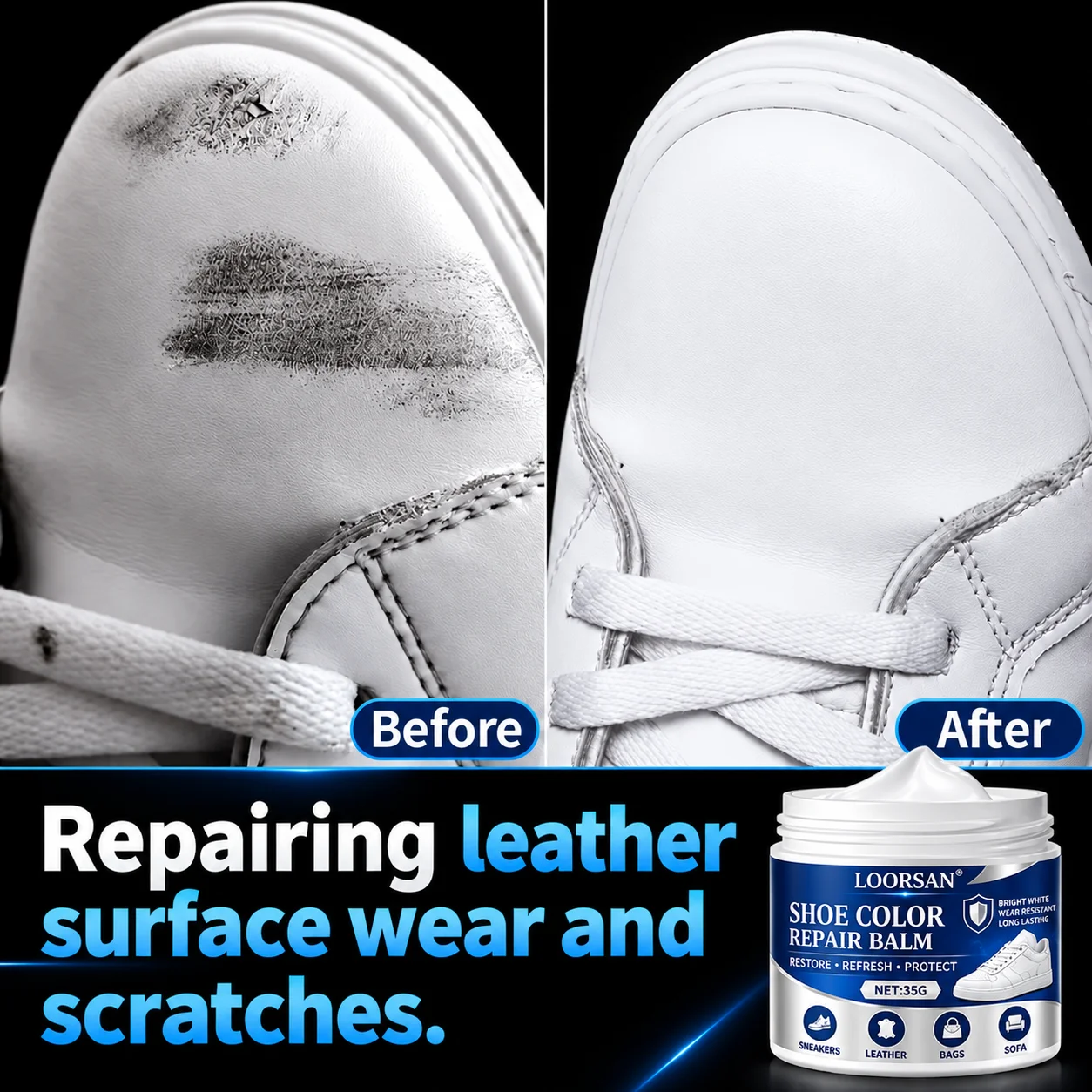 LOORSAN White Sneaker Restorer - Sole Edge Whitener review and price
