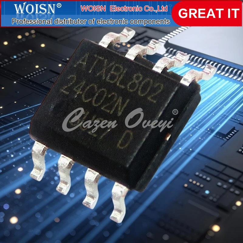 IC Chip AT24C02 24C02 memory/serial port AT24C04 24C04 Memory/Serial AT24C08 24C08 memory/serial port SOP-8