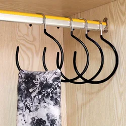 1/2/5 Plastic-Coated Non-Slip Scarf Rack, Scarf Storage Rack, Multifunctional Tie and Hat Hanger, Belt Storage Hook, Clothes Hanger Gadget