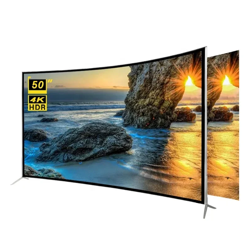 

STLF Advanced Advanced Customization STLF ZJW Curved Smart TV 50 Inch 4K Ultra HD LED Smart TV Customize Frame and Package