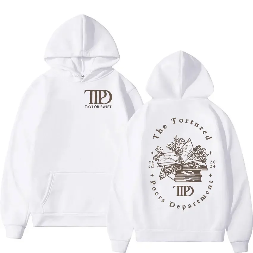 The Tortured Poets Department TTPD Print Hoodie Men Women Retro Long Sleeve Fashion Sweatshirt Casual Pullover Oversized Hoodies