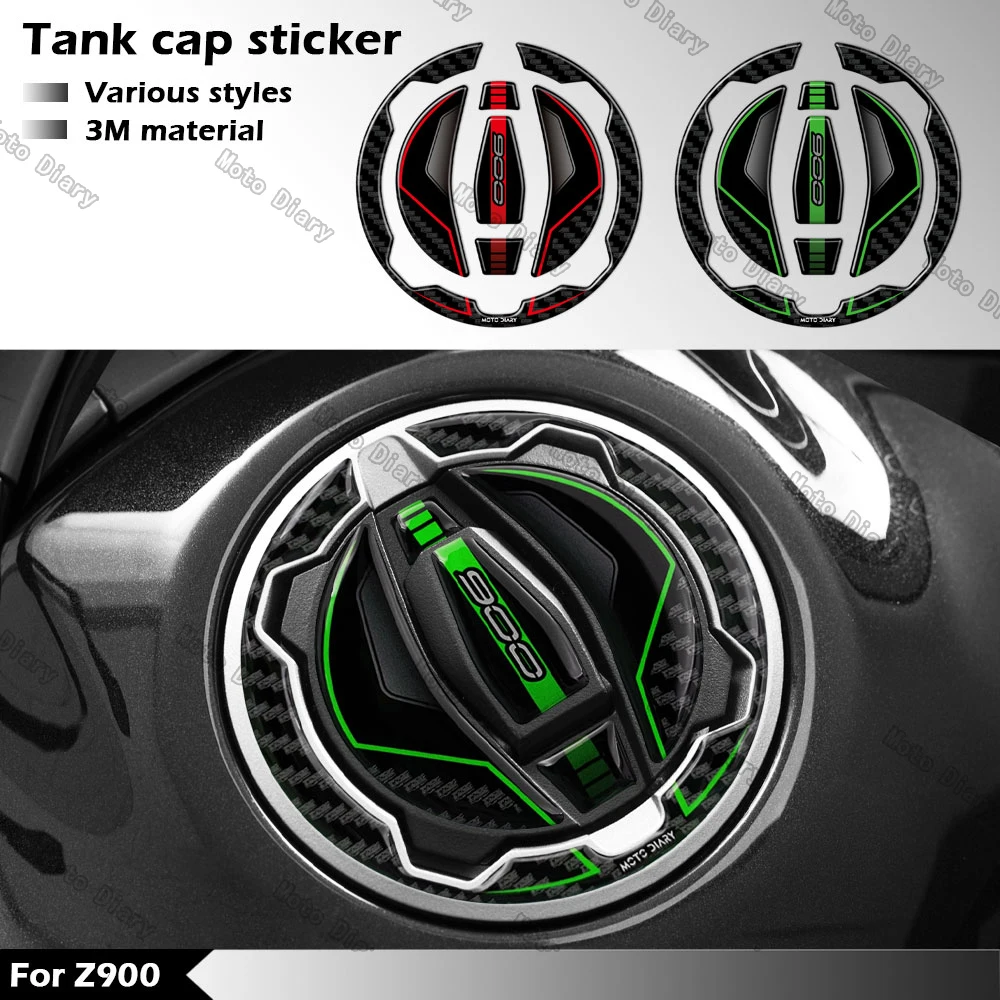 3D Motorcycle Fuel Tank Cap Sticker Protection Decal For Z900 Z 900 2023 2024 2025