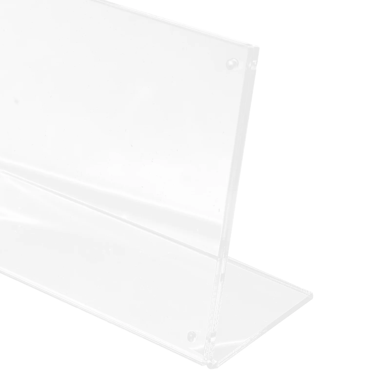 Holder Acrylic Price Tag Display Shelves Holders for Table Top Horizontal Section Stand