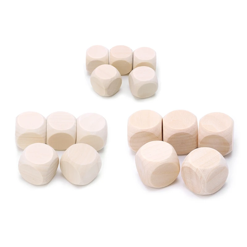 Small Blank Plain Wood Cube Stacking Blocks Puzzle Game Unfinished