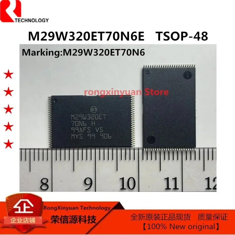 

1-5 pcs/lot M29W320ET70N6E M29W320ET70N6 TSOP-48 32Mbit (4Mb x8 or 2Mb x16, Boot Block) 3V Supply Flash Memory 100% New original