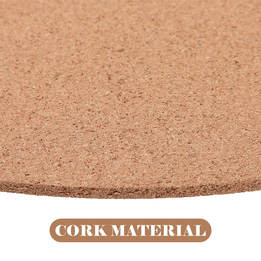 

3pcs Vinyl Record Mat Durable Cork Turntable Platter Pad Shock Protection Easy Installation Wide Range Scenarios Household