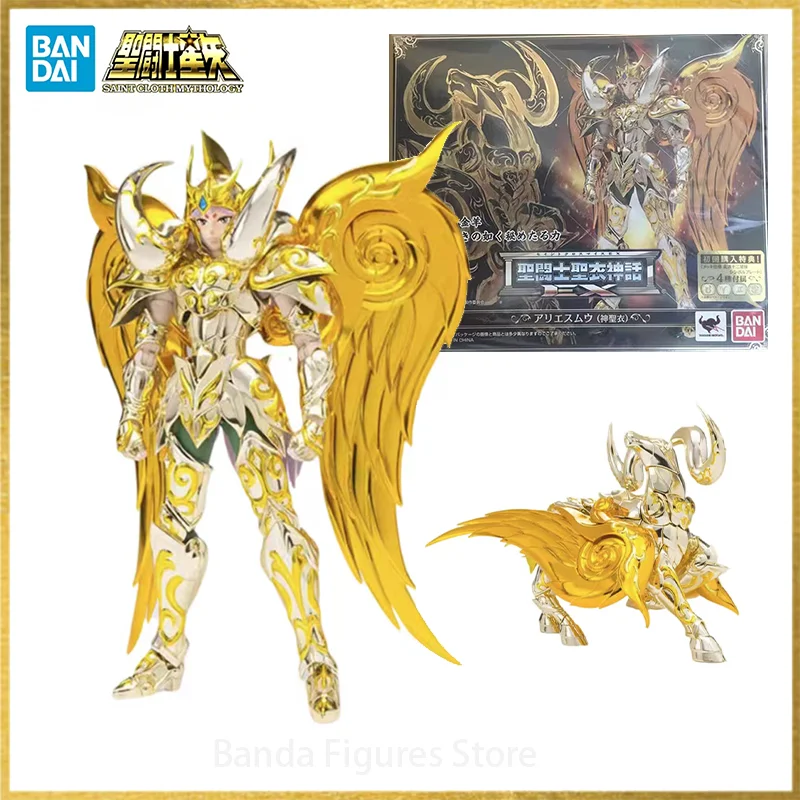 

Original BANDAI Saint Cloth Myth EX God Aries Mu Soul Of Gold In Stock Anime Figures Model Toys