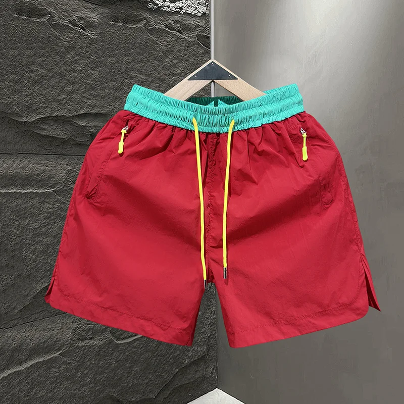 

2026 Summer Men's Running Shorts 3 Inch Inseam Lightweight Quick Dry Loose Gym Casual Zipper Pockets