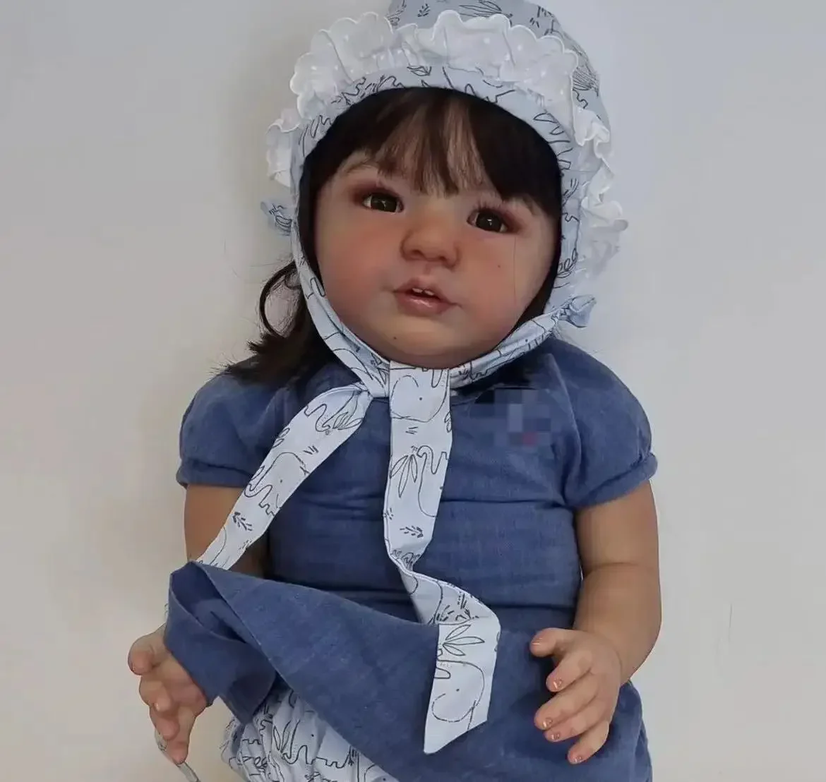 SDLS Fornecimento limitado personalizado 28 polegadas Reborn Baby Vito com kit de cabelo enraizado à mão com corpo de pano