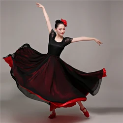 Flamenco Dance Skirts Latin Bullfighting Spanish Skirt Adult Women Practice Dance Clothing Performance Stage Opening Dance