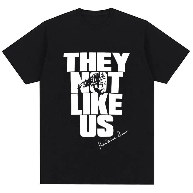 Kendrick Lamar New Album They Not Like Us Tshirt Men Women Hip Hop Gothic T-shirt Oversized Cotton Punk Cool T Shirts Streetwear