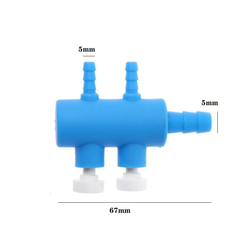 Aquarium Luftpumpe Schlauch Splitter Luftverteiler Einstellbare Tracheal Shunt Einlochmontage Sauerstoff Booster Pumpe Adapter Zubehör – Detail 3