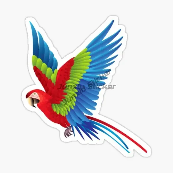 Creative Car Sticker Realistic Cartoon Parrot Funny Personality Cover PVC Self-adhesive Anti-UV Waterproof Decal
