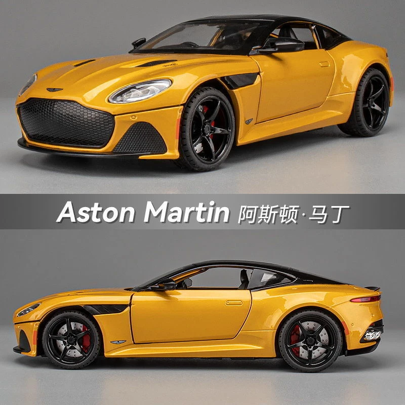 1:24 Aston Martin DBS Superlaggera Alloy Diecasts & Toy Vehicles Metal Toy Car Model Sound and light Collection Kids Toy A488