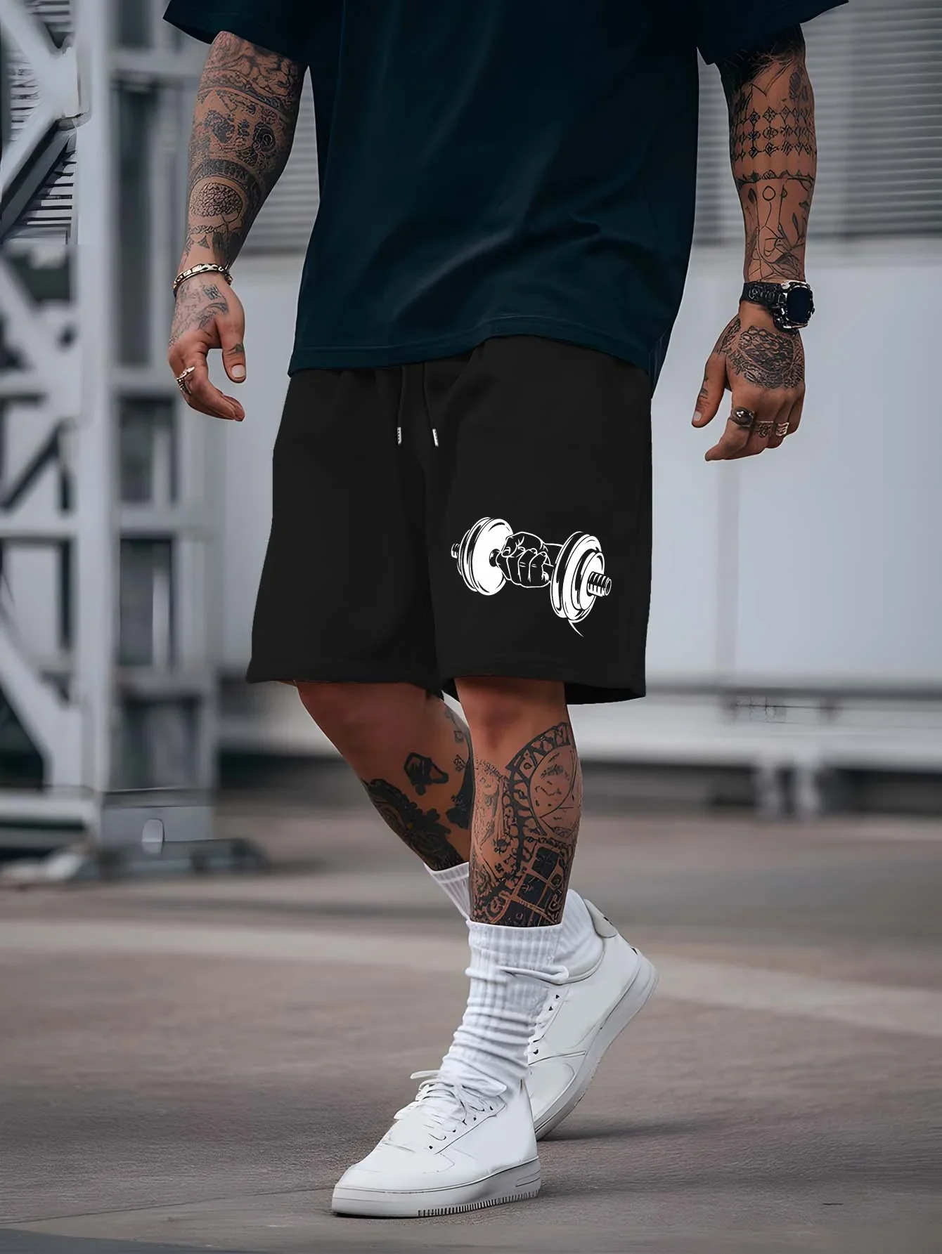 Hot Sales Men's Short Sportswear Printed Casual Short Trouser Outdoors Jogging Sports Man Shorts Daily Street Half Pants Summer