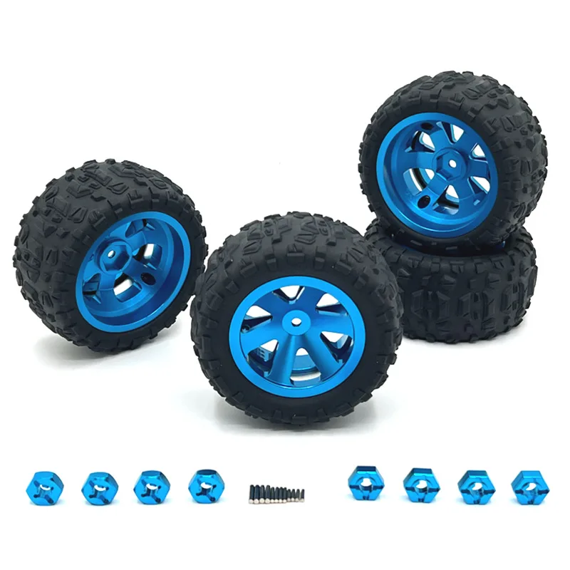 

Used For MJX WLtoys RIaarIo SCY JJRC LC HuanSu RC Car Parts Metal Upgraded Clamp Wheel Hub Tire