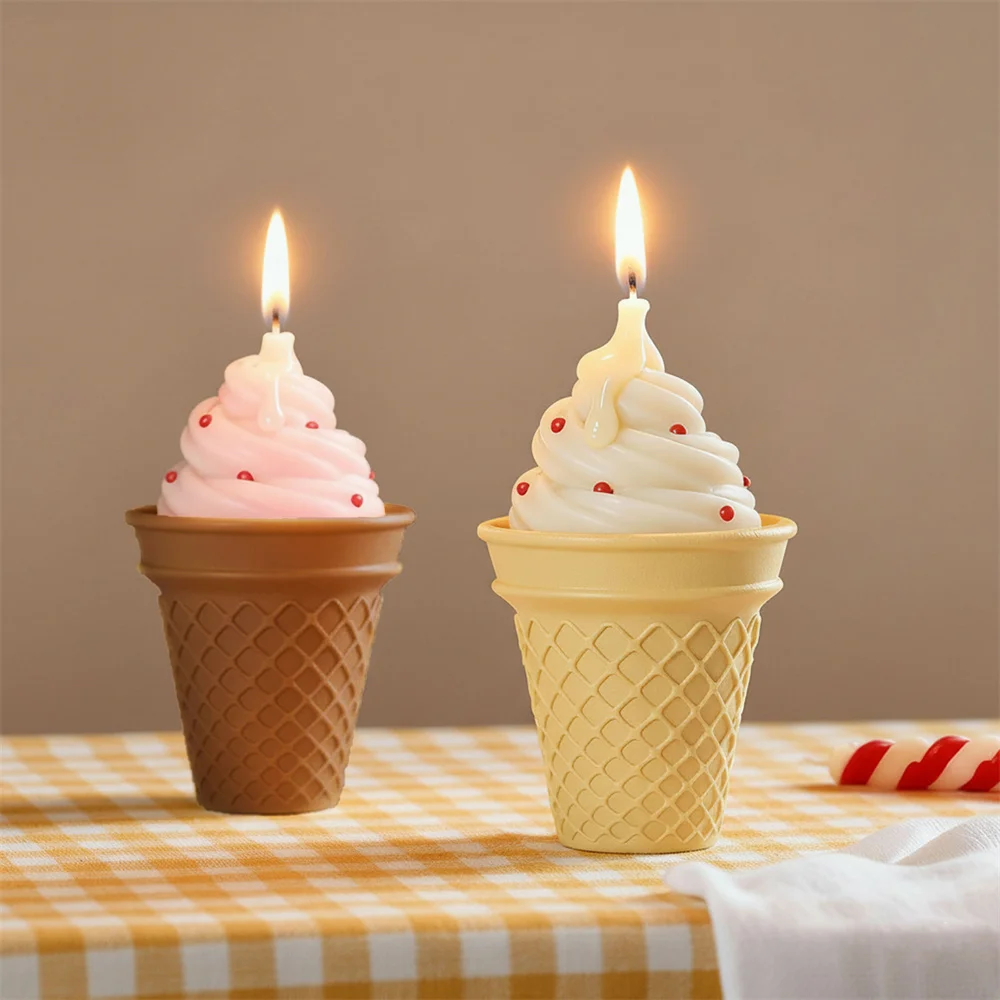 Boowan Nicole мороженое, банка для свечей, бетонная силиконовая форма, сделай сам, форма для Jesmonite, инструменты для украшения дома