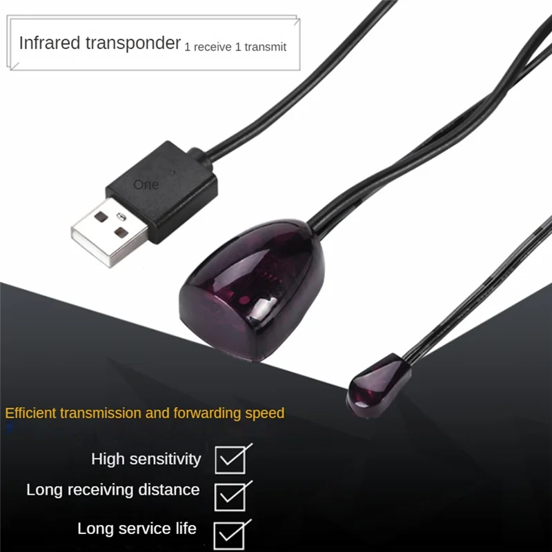 M07K-Infrared IR Remote Extender Repeater Receiver USB Adapter Transmitter Applies To Remote Control Devices 5M With Lights Dura
