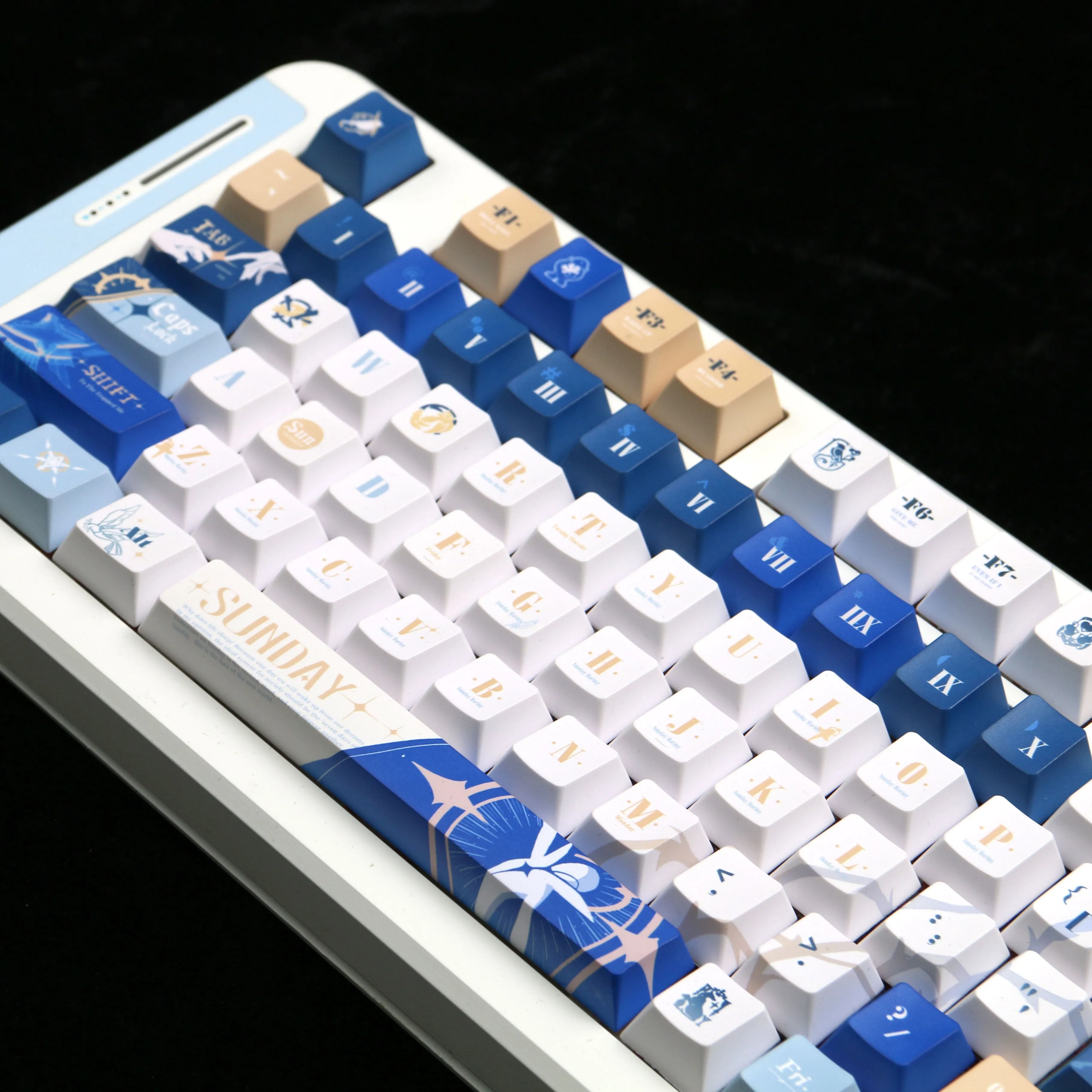 MAIMOOO Honkai: Star Rail Game Keycaps Sunday Phainon Firefly Cyrene Cherry/MOA PBT Custom Anime Keycaps for Mechanical Keyboard